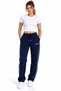Women's Comfortable Fit Sweatpants with Double Piping on the Sides, Zipper Pocket Detail, Blue, Navy Blue, Black, Burgundy, Khaki, Gray - 2