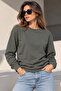 Unisex 2 Thread Basic Crew Neck Sweatshirt Casual Comfortable Fit - 2