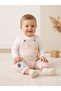 Baby Boy Giraffe Patterned Salopet and Long Sleeve Top Set - 4