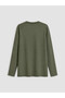 Vizyon New Season Khaki Plus Size Crew Neck Women's T-Shirt - 3