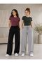 2 Pieces of Black + Gray Comfortable Fit Sports and Everyday Wear Sweatpants