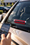Red Metal Look Car Phone Number Plate, Dial-Up Parking Number Plate Adhesive - 6