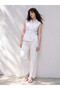 Soulife White Pleated Waist-Slit Women's Shirt - 2