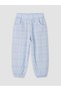 Alita City Lcw Kids Blue Plaid Standard & Regular Elastic Leg Girls' Trousers with a Difference - 2