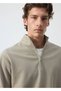 Fermuarlı pamuklu sweatshirt - 6
