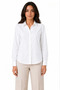 Long Sleeve Shirt with Buttons, Classic Collar, Suitable for Casual and Office Wear - White