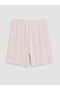 Two Mt Shop Quality Pink Elastic Waist Stoned Soft Touch Women's Shorts - 6