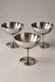 3-Piece Long Thin-Legged Stainless Steel Ice Cream and Presentation Bowl 9 X 10 cm - 4