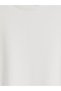 Ozmarka New Season White Soft Touch Women's Sweatshirt Tunic - 2