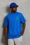Men's Printed T-Shirt Short Sleeve Crew Neck Regular Fit Comfortable Fit Casual T-Shirt - Cobalt Blue - 3