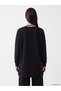 Peak New Season Black Oversize Soft Touch Women's Sweatshirt Tunic - 4