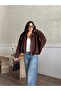 Women's Suede Bomber Jacket