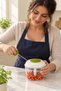 Drawstring Hand Chopper Green 700 ml Manual Chopper with Triple Steel Blades Onion Garlic Chopper - 2