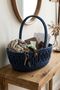 Tricot Knitted Presentation Basket with Handles (19X7 cm) - Candy Holder, Chocolate Holder, and Cosmetic Organizer - 2