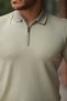 Men's Zipper Collar Short Sleeve T-Shirt - 3