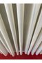Arya Fish Scale Patterned Beige Color 1/3 Dense Pleated Tulle Curtain - 2