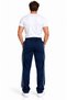 Men's Comfortable Fit Side Double Ribbed Combed Cotton Sweatpants with Zipper Pocket, Straight Leg, Blue, Navy Blue, Black, Burgundy, Khaki, Gray - 4