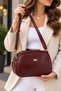 Women's Adjustable Cross Strap Shoulder Bag 3 Compartments Faux Leather Daily Bag