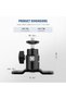 2 Pack T Type Wall Ceiling Mount, Ring Light Wall Mount Bracket with Detachable Ball Head, 5/ - 7