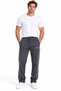 Men's Comfortable Fit Side Double Ribbed Combed Cotton Sweatpants with Zipper Pocket, Straight Leg, Blue, Navy Blue, Black, Burgundy, Khaki, Gray - 2