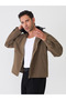 Leather Collar Double Pocket Seasonal Jacket