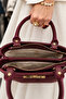 Women's New Season Stylish Buckle Suede Fabric Luxury Design Hand and Shoulder Bag Shopper 348026Vb - 5