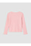 Two Mt Shop Quality Pink Plain Narrow & Slim Long Sleeve Girls' T-Shirt - 2
