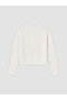 Alita City White Plain Narrow & Slim Long Sleeve Girls' T-Shirt with a Difference - 2