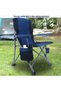 Outdoor Portable Camping Chair, Lightweight Folding Camping Chair, Heavy Duty Support 145KG, High Back Padded Lawn Chair with Arm Rest Cup Holder and Portable Carrying Bag - 2
