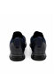 Genuine Leather Men's Sneaker Shoes Z659 Dark Blue Leather+Dark Blue Knitted Fabric - 8