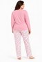 Large Size Long Sleeve Modal Cotton Women's Pajama Set - 3