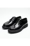 Men's Patent Leather Printed Leather Poly Sole Classic Lace-Up Casual Shoes - 5