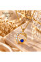Gold Color Dolphin Starry Sky Design Steel Necklace