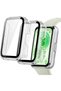 (Pack of 2) Full Coverage Case with Screen Protector Compatible with Huawei Band 11, PC & Tempered Glass Protective Case Cover, Scratch Resistant Smart Watch Accessories -Transparent