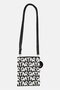Men Allover Print Denim Cross Body Bag, Multicolor - 2