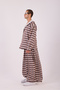 Men's Brown Plaid Loose Suit - 3