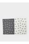 Bow Patterned 2-Piece Drying Cloth 40X60 cm - 5
