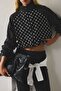 100% Cotton Half Turtleneck Taffeta Poplin Crop Jacket I8890Ax26Au - 4