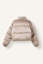 Regular Fit High Collar Zippered Woven Puffer Coat I2464Ax26Wn - 2