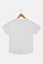 Kids Boy Embroidered Short Sleeve T-Shirt, White - 3