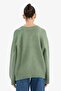 Oversize V-Neck Knitwear Basic Sweater A3264Ax25Wn - 5