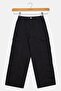 Kids Girl Plain Cargo Pants, Jet Black - 2