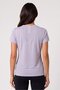 Women Regular Fit Short Sleeve Running T-Shirt, Purple - 4