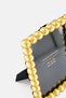 Beads Polyresin Photo Frame, Gold - 3