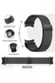 No Gap Metal Bands Compatible with Samsung Galaxy Watch 7 6 5 4 FE 40mm 44mm 45mm/Galaxy Watch 6 4 Classic 43mm 47mm 42mm 46mm 20mm Milanese Stainless Magnetic Strap for Men Women-Classic Gold - 3