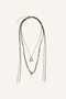 Women's Multi-Strand and Chain Layered 3-Piece Necklace I7167Axns
