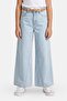 Kids Girl Washed Non Stretchable Jeans, Light Blue