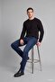 Relaxed Fit Crew Neck Basic Knit Sweater G6422Ax26Au - 6
