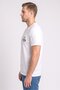 Men Crew Neck Short Sleeve Graphic Print T-Shirt, White - 3