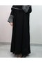 Women's Detailed Loose Prayer Dress with Kefiye Detail Ferace - 2